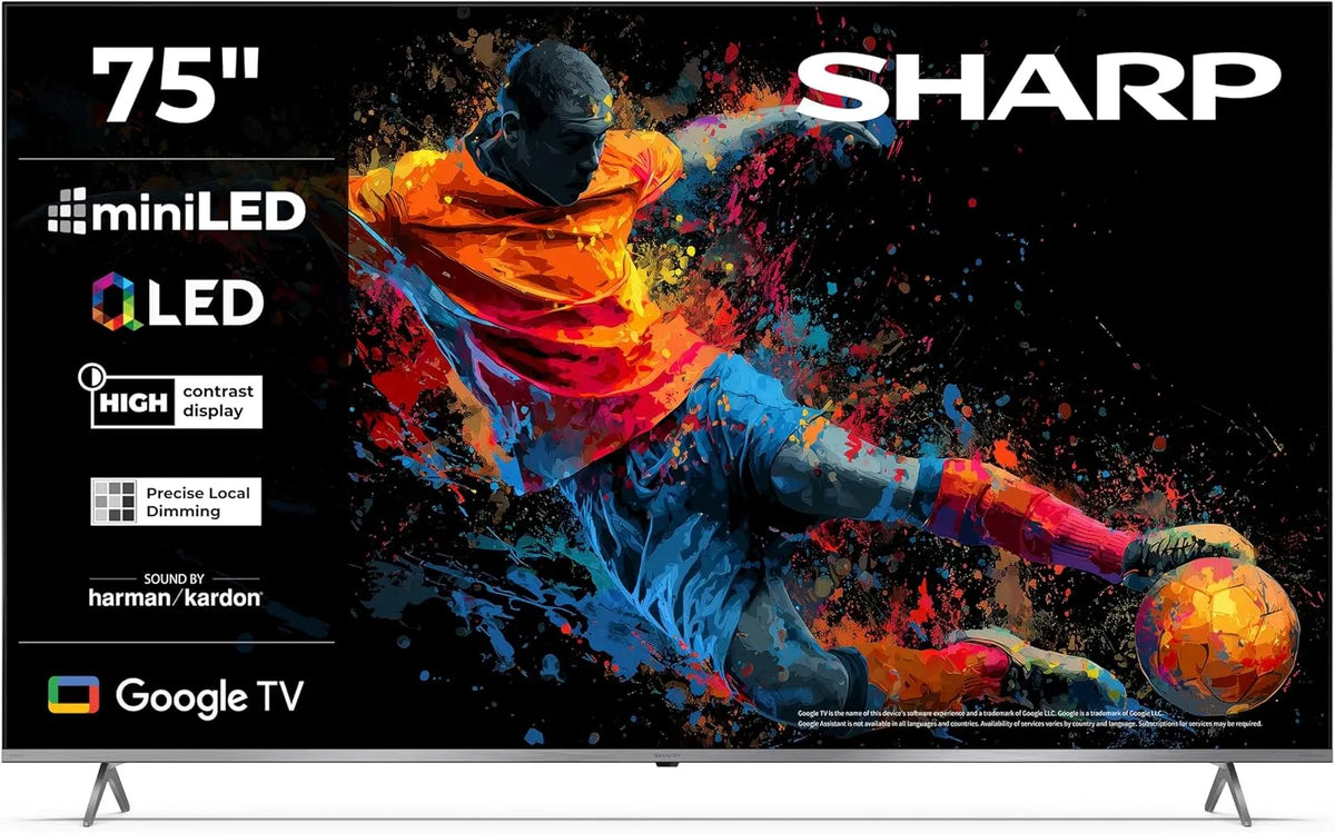 Google 75JP7765E Smart TV, 75 Zoll, Fernseher, 4K UHD, QLED