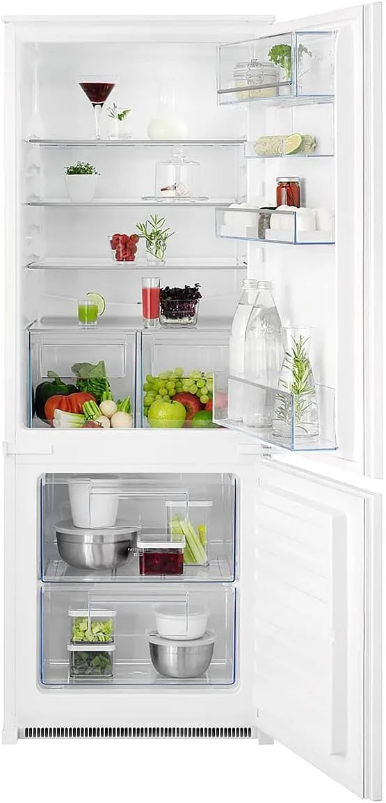 AEG Kühl-Gefrierkombination, 217 L, Einbau, Kühlschrank mit Gefrierfach, Weiß, 1446 mm Nischenhöhe
