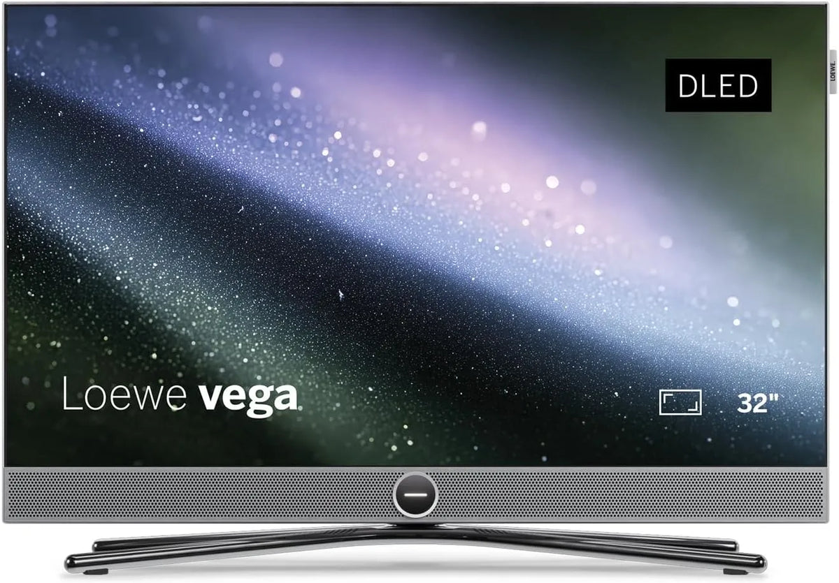 Smart TV, 32 Zoll, Fernseher, 4K UHD, Schwarz, LOEWE Vega 32, alu Brushed Black