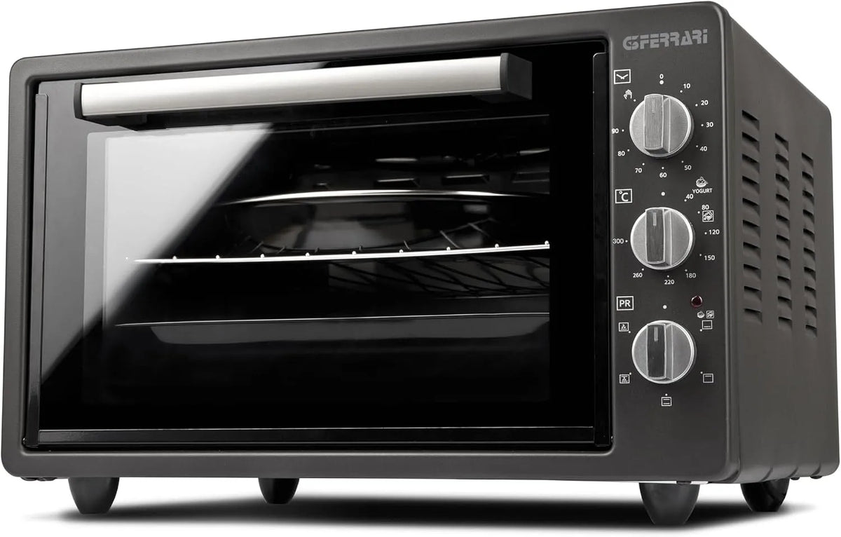 Backofen G10147, 37 L, 1500 W, Timer, Grill, 90 Min Timer, G3 Ferrari Rostò Titanium 37, bis 300 °C, 5 Garprogramme, Umluft-Elektrobackofen