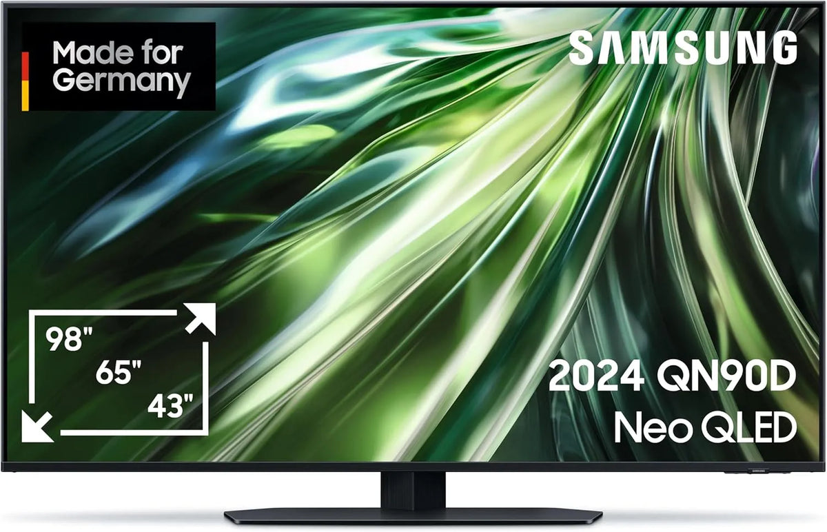 Samsung QN90D Gen2 Smart TV, 50 Zoll, Fernseher, 4K UHD, QLED, Dolby Audio, Neural Quantum 4K AI Prozessor, GQ50 ATxZG, Dolby Atmos, AI Upscaling