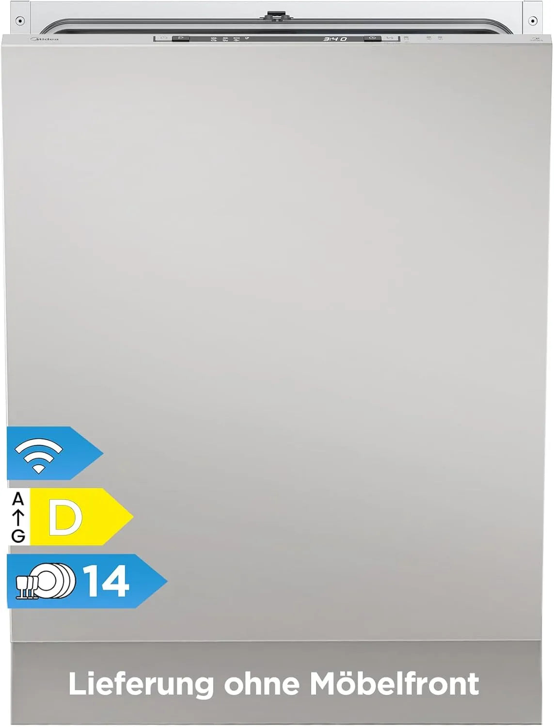 Geschirrspüler, 60 cm, Spülmaschine, Midea, vollintegriert, Midea Spülmaschine Vollintegriert 60 cm Einbaugeschirrspüler 14 Maßgedecke