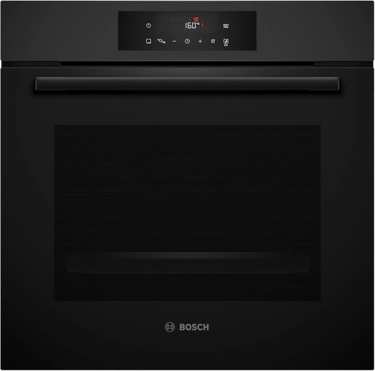 Bosch Serie 4 HBA572BM3 Backofen, 60 x 60 cm, Einbau, Touch-Bedienung, 3D-Optik, Schwarz, LED Touch Control, 3D Heißluft für gleichmäßige Ergebnisse