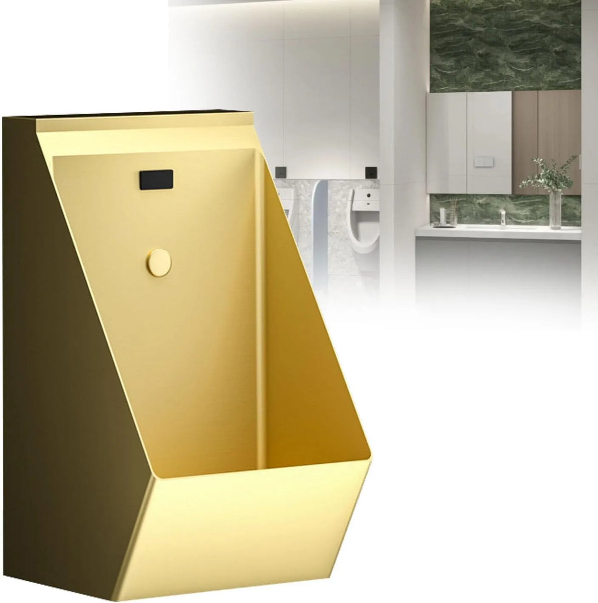 Produkt Automatisches Sensor-Urinal zur Wandmontage, Smart Home, berührungslose kommerzielle Edelstahllösung für Bars und öffentliche Toiletten
