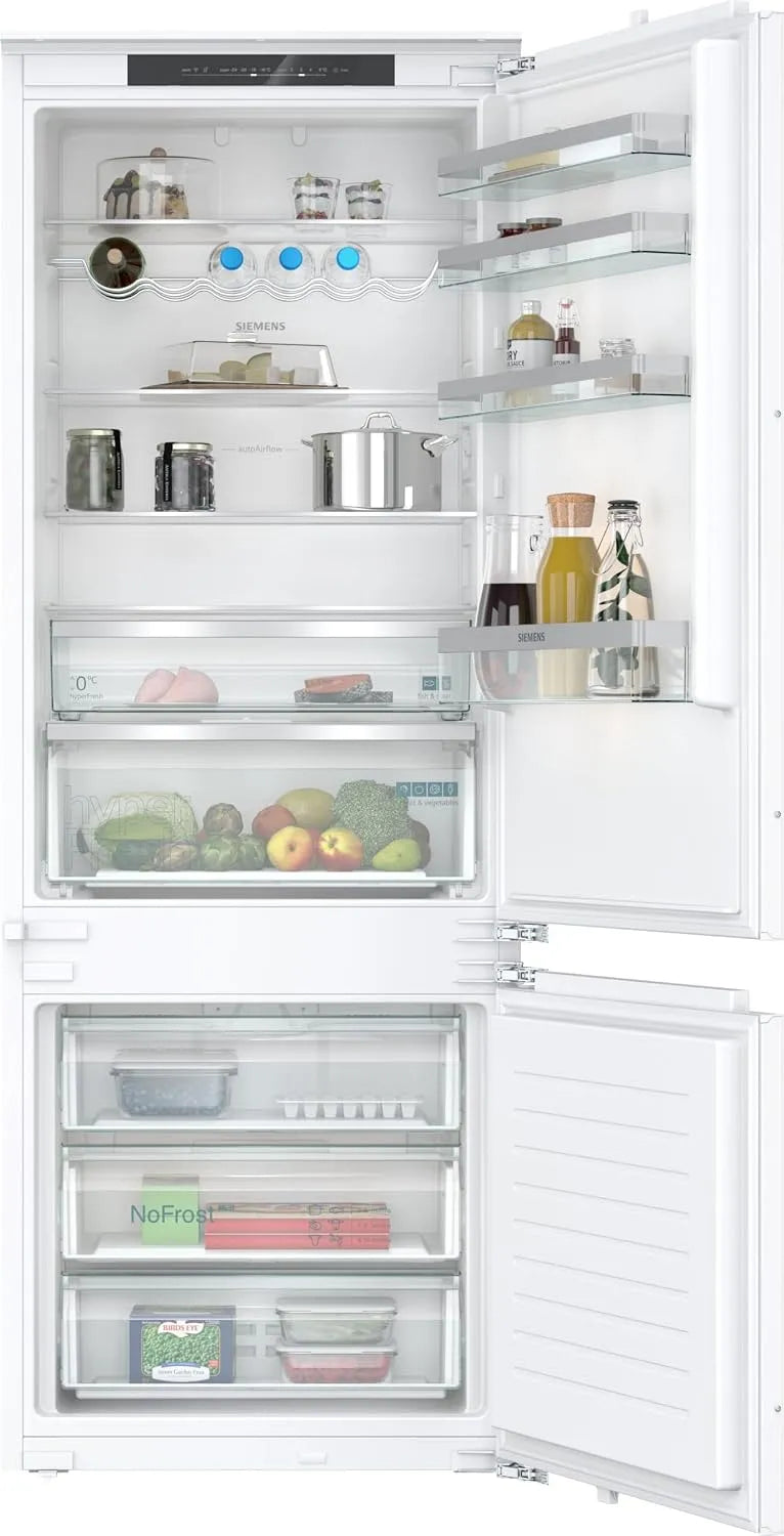 Siemens iQ300 KB96NVFE0 Kühl-Gefrierkombination, 285 L, 194 x 71 cm, No Frost, Einbau, leise, Kühlschrank mit Gefrierfach, noFrost, sehr Leise
