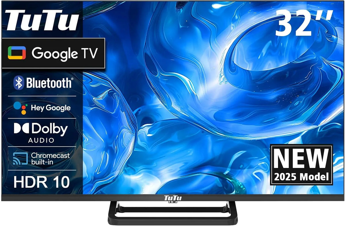 Google TUG32HQ1C Smart TV, 32 Zoll, Fernseher, 80cm, Smart TV Powered by Google
