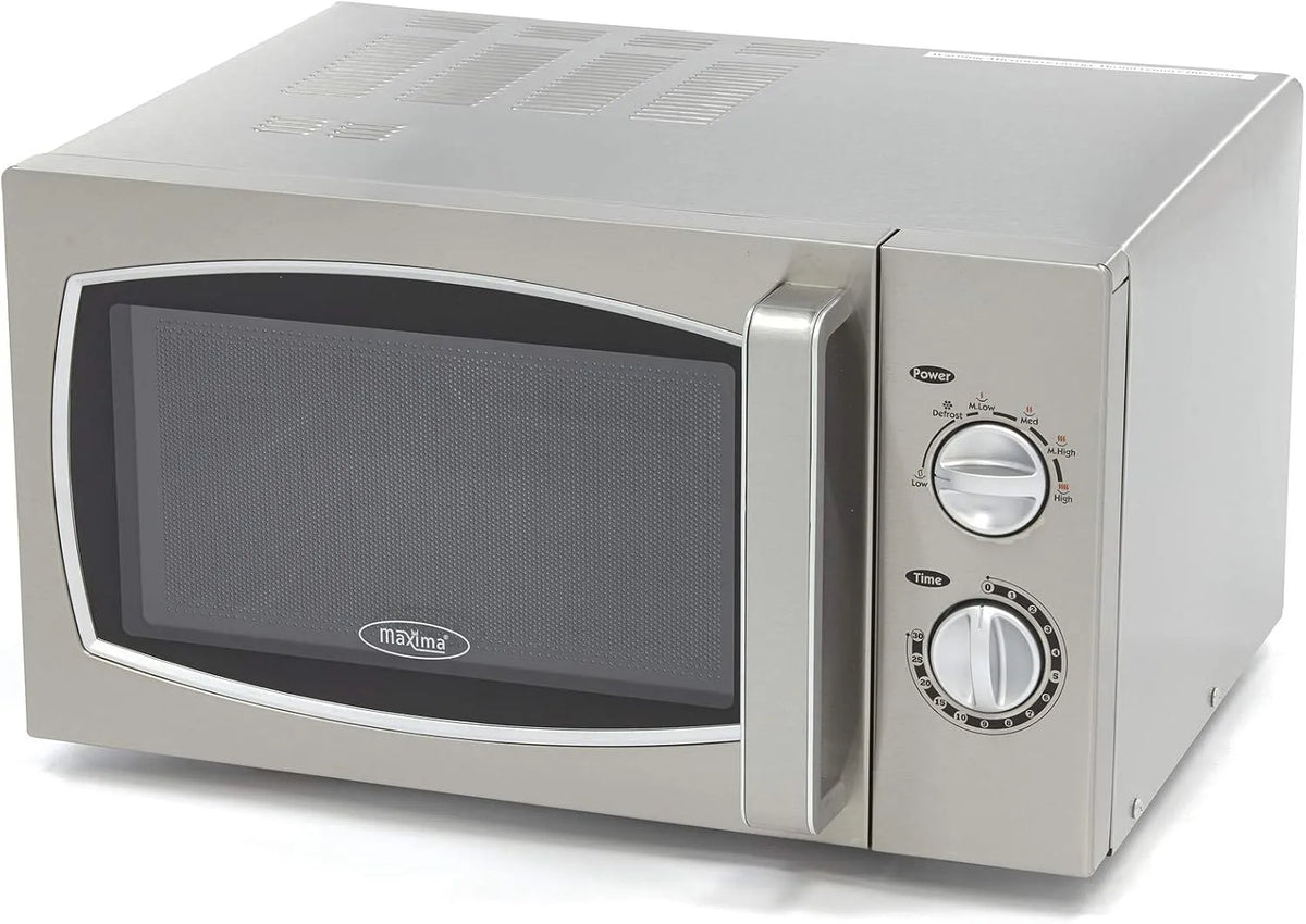 Mikrowelle, 33 cm, 900 W, 6 Programme, Maxima, Maxima Gastro Mikrowelle - 900W - 6 Programme - Platten bis zu Ø33 cm