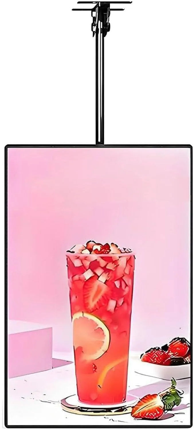 Digital Signage Display, 50 x 60 cm, Werbedisplay, USB, digitaler Werbeanzeige, Quer-, drahtloses Display mit Foto-Sharing-Funktion, Werbe-Mediaplayer