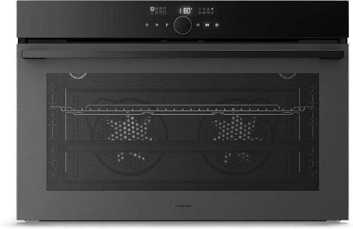Klarstein Backofen, 90 cm, 127 L, Einbau, Timer, Kindersicherung, 16 Betriebsmodi, Energieeffizienz A, Digitalsteuerung, Leicht zu Reinigen