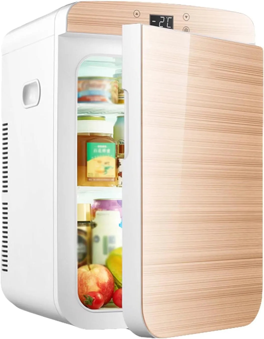 Gefrierschrank, 25 L, 12 V, tragbar, Touch-Bedienung, Gefrierfach, Tiefkühlschrank, kleiner Kühlschrank für Auto und Zuhause mit Touch-Display