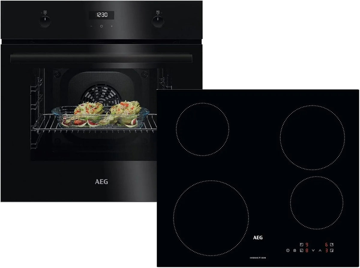 AEG AB14B BEK43511xB Backofen, AEG AB14B Set Backofen BEK43511xB + Induktionskochfeld IBE6420SCB