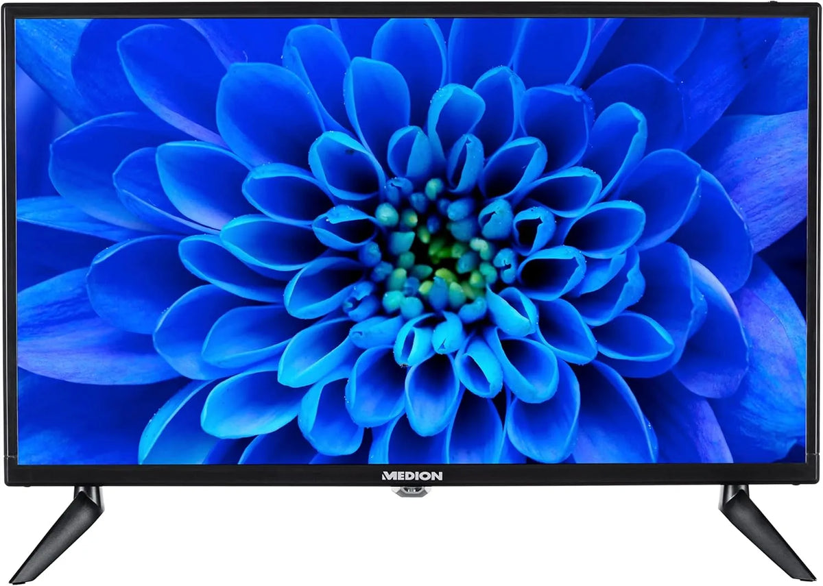 Smart TV, 24 Zoll, Fernseher, MEDION E12414, Triple-Tuner DVB-T2, S2, Full HD, CI+, 9 cm, Car-Adapter, Mediaplayer