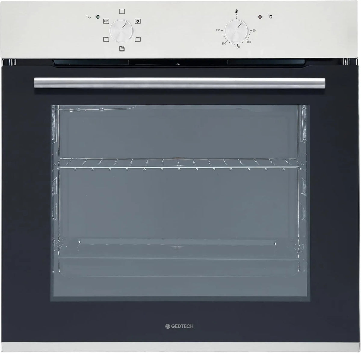 Backofen, 76 L, GEDTECH GFO76Ix, Einbau, Grill, Dampf, Edelstahl, 76L, Kalttür