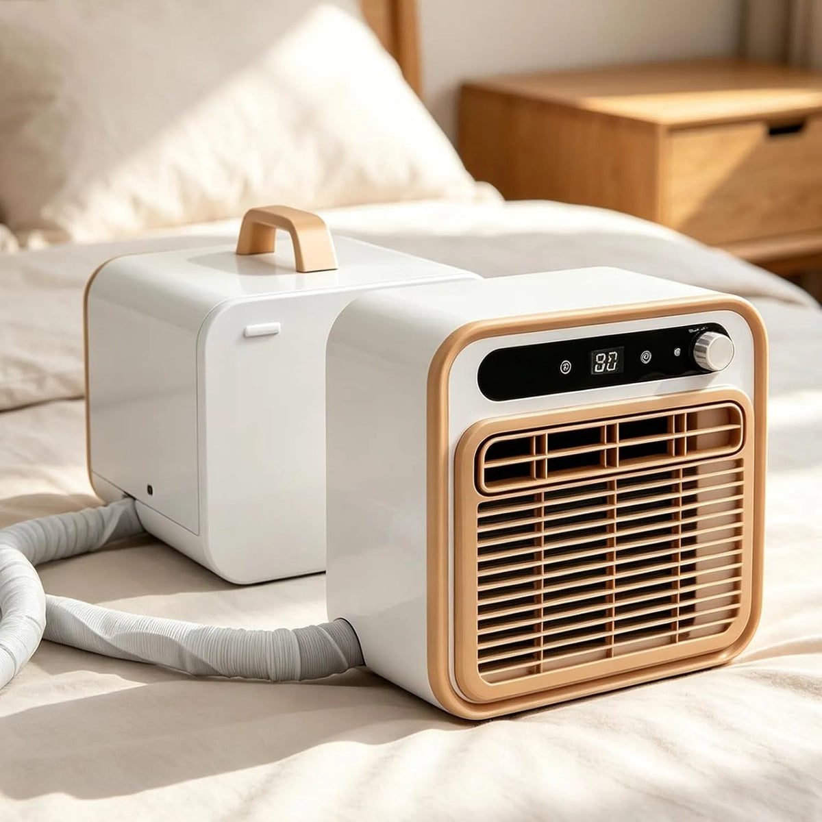 Klimaanlage 1m-WirelessVersion, tragbar, leise, Camping, 5000 BTU Mini Split AC, Multi-Split-Klimaanlage für Schlafzimmer Garage 1m-WirelessVersion