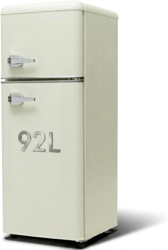 Kühl-Gefrierkombination, 92 L, Kühlschrank mit Gefrierfach, Weiß, 116 kWh, Jahr, LED-Licht, -27°C ~13°C, 28 Liter Gefriervolumen, 105, 5 cm hoch