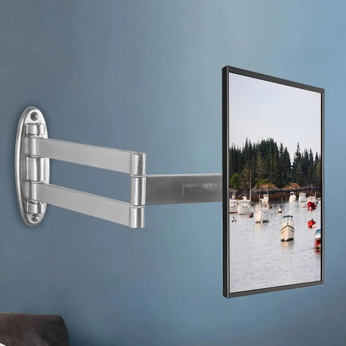 Smart TV, 24 Zoll, Fernseher, Wandmontage, Neig- und Drehbarer Monitorständer, verstellbares Teleskop-Design für optimale Betrachtungswinkel