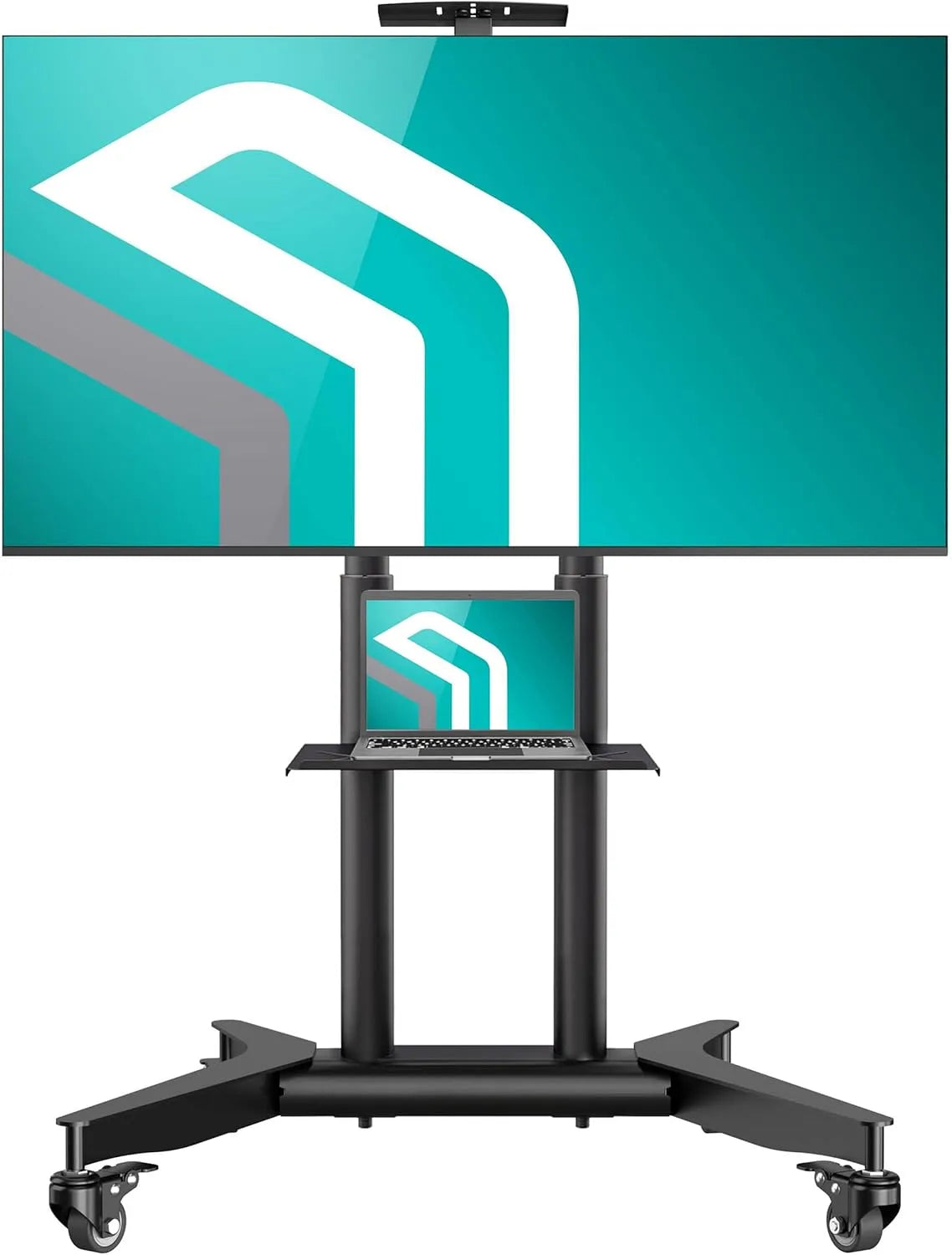 TV-Möbel TS1571-B, 75 Zoll, max VESA 600x400, bis 50 kg, ONKRON TV Ständer rollbar 32-75'