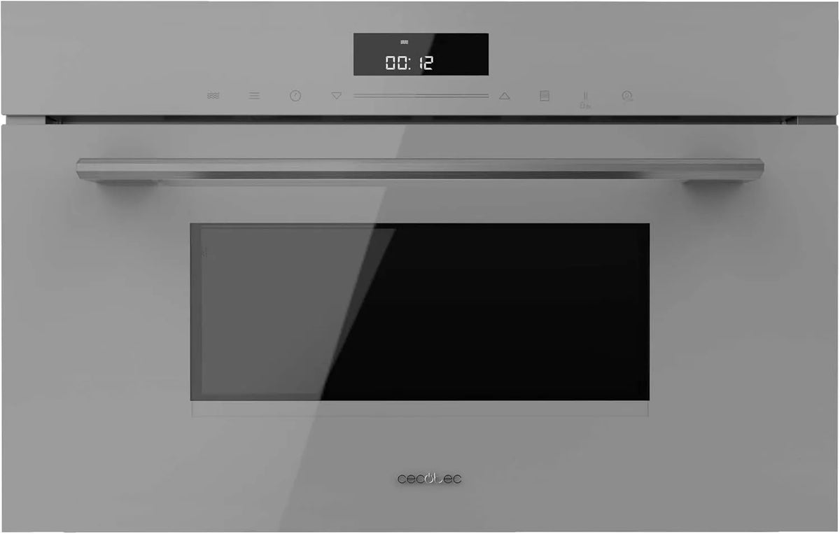 Cecotec Bolero Hexa MW703800 Mikrowelle, 60 x 45 cm, 34 L, 1450 W, Grill, Timer, Auftaufunktion, Mikrowellenofen, Grau, Speed Cooking, Grillmodus