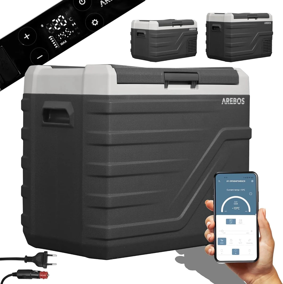 Elektrische Kühlbox, 26 L, Arebos, mobile Kühlbox, Arebos Kompressor Kühlbox 26 Liter