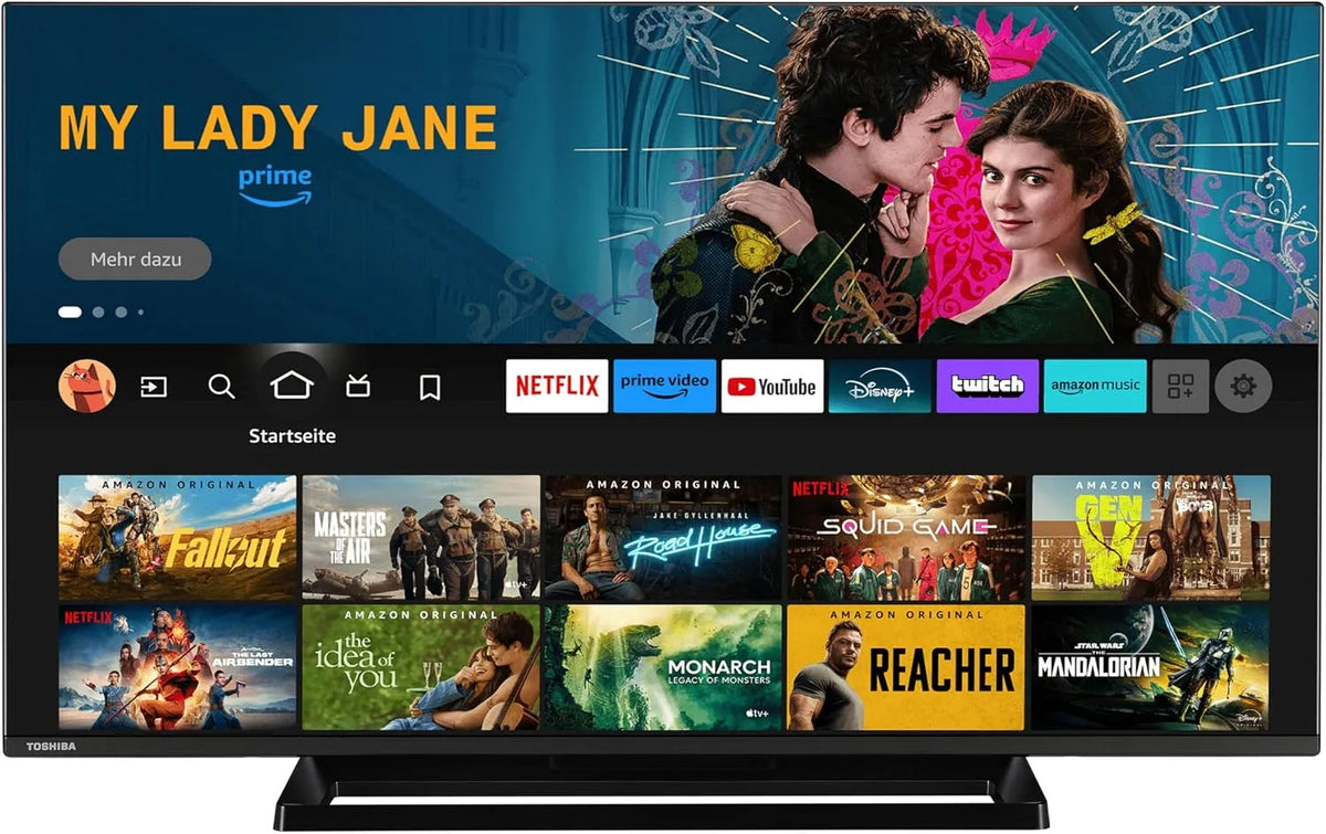 Toshiba 43UF3F63DAZ Smart TV, 43 Zoll, Fernseher, 4K UHD, HDR, Triple-Tuner, Alexa Built-In, Sound by Onkyo