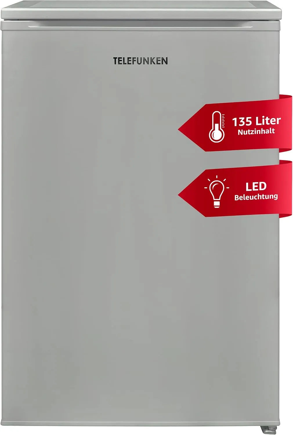 Kühlschrank, 135 L, TELEFUNKEN C-135-100-S, Gefrierfach, TELEFUNKEN C-135-100-S Kühlschrank ohne Gefrierfach 135 Liter Nutzinhalt