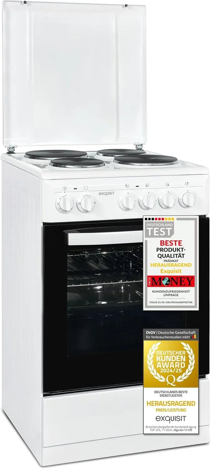 Exquisit Standherd mit Backofen, 50 cm, freistehend, Exquisit Standherd EH 9.3-9