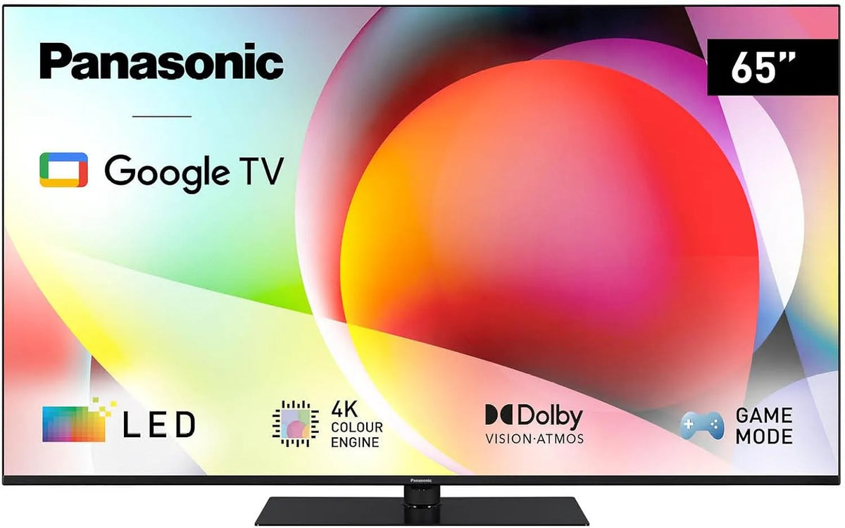 Panasonic Serie 65 TN-65W70AEZ Smart TV, 65 Zoll, Fernseher, 4K UHD, Bluetooth, Dolby Vision & Atmos, 2024, Google Assistant, Chromecast, Gaming-Modus