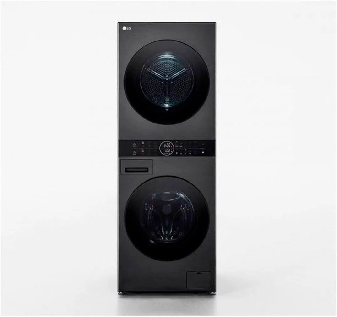 LG WT1210BBF Waschmaschine, 12 kg, Energieklasse C, WLAN, Schwarz, Smart Pairing, Waschmaschine Klasse C -10 Prozent 12kg und Trockner A 10 kg