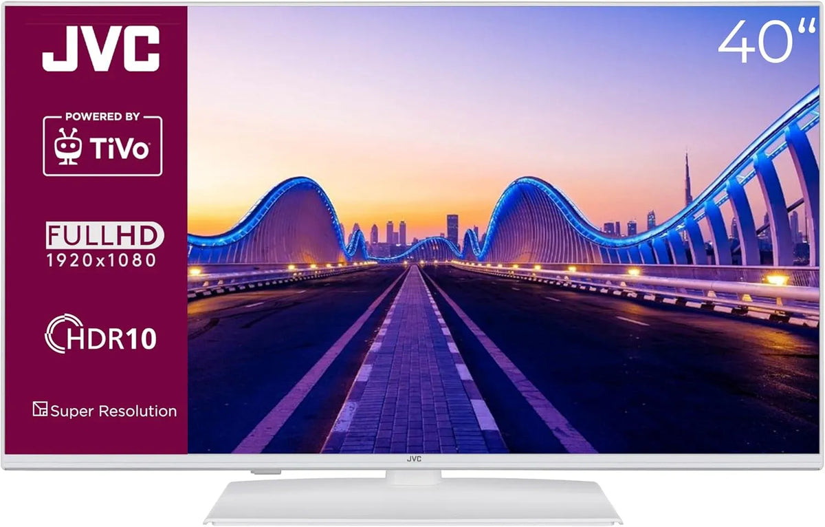 JVC LT-40VF5355W Smart TV, 40 Zoll, Fernseher, HDR, Full HD