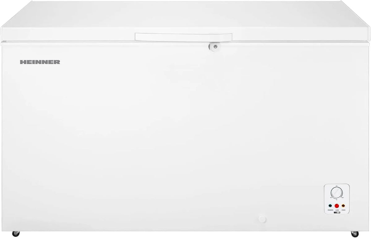 Kühl-Gefrierkombination HCF-HS420E, 420 L, Energieklasse E, No Frost, Touch-Bedienung, Kühlschrank mit Gefrierfach, Weiß, LED-Innenbeleuchtung