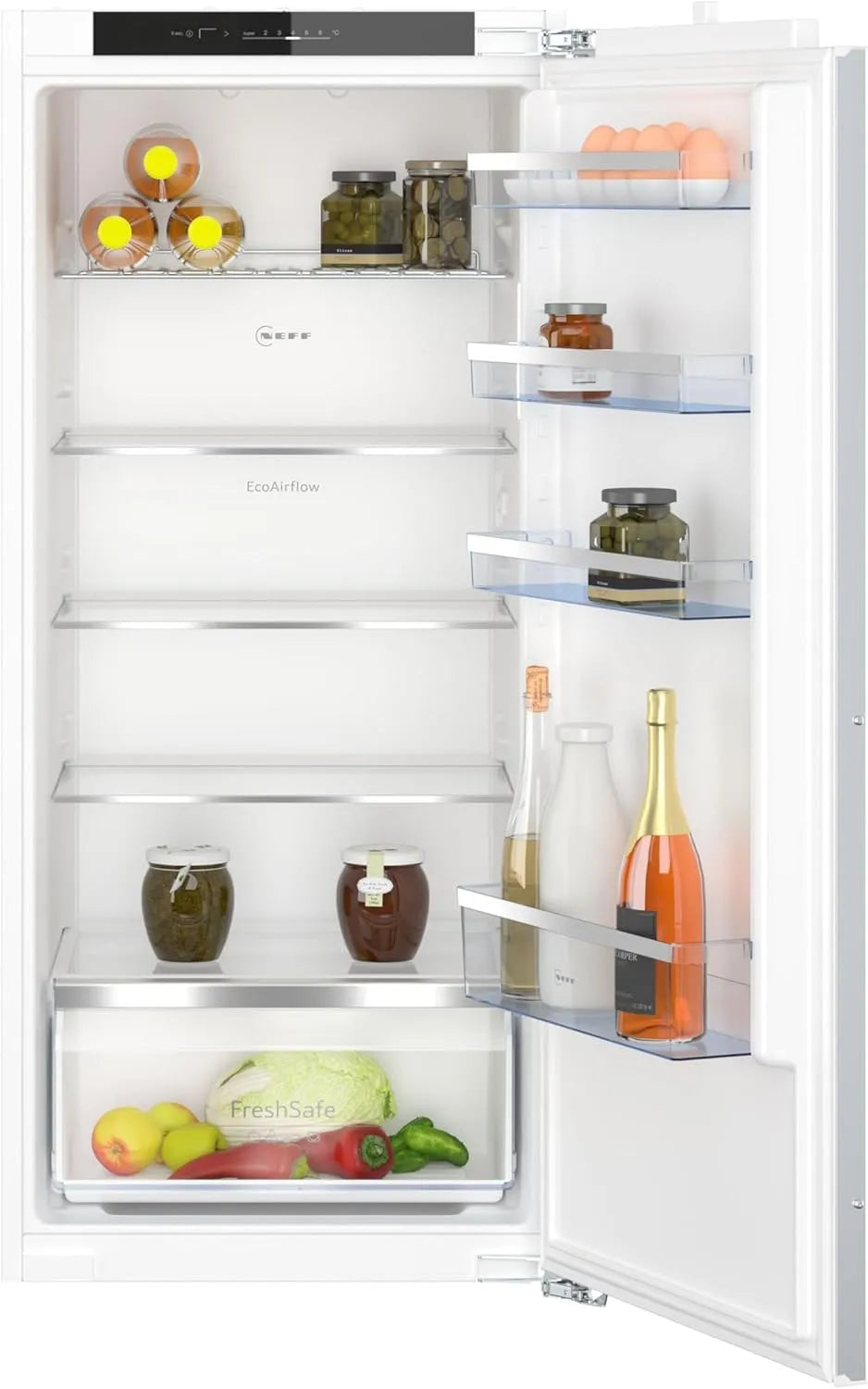 NEFF KI1412FE0 Kühlschrank, 204 L, 122, 5x56 cm, 35 dB, Einbau, LED-Beleuchtung, 1 Fresh Safe Schublade, N 50, Kühlen 204 l, 35dB, Sicherheitsglas