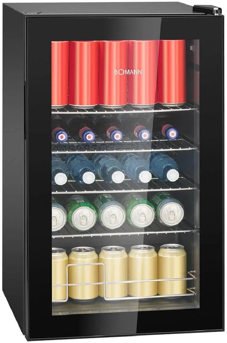 Bomann Kühlschrank, 63 L, Glas, Flaschenkühlschrank 63 L