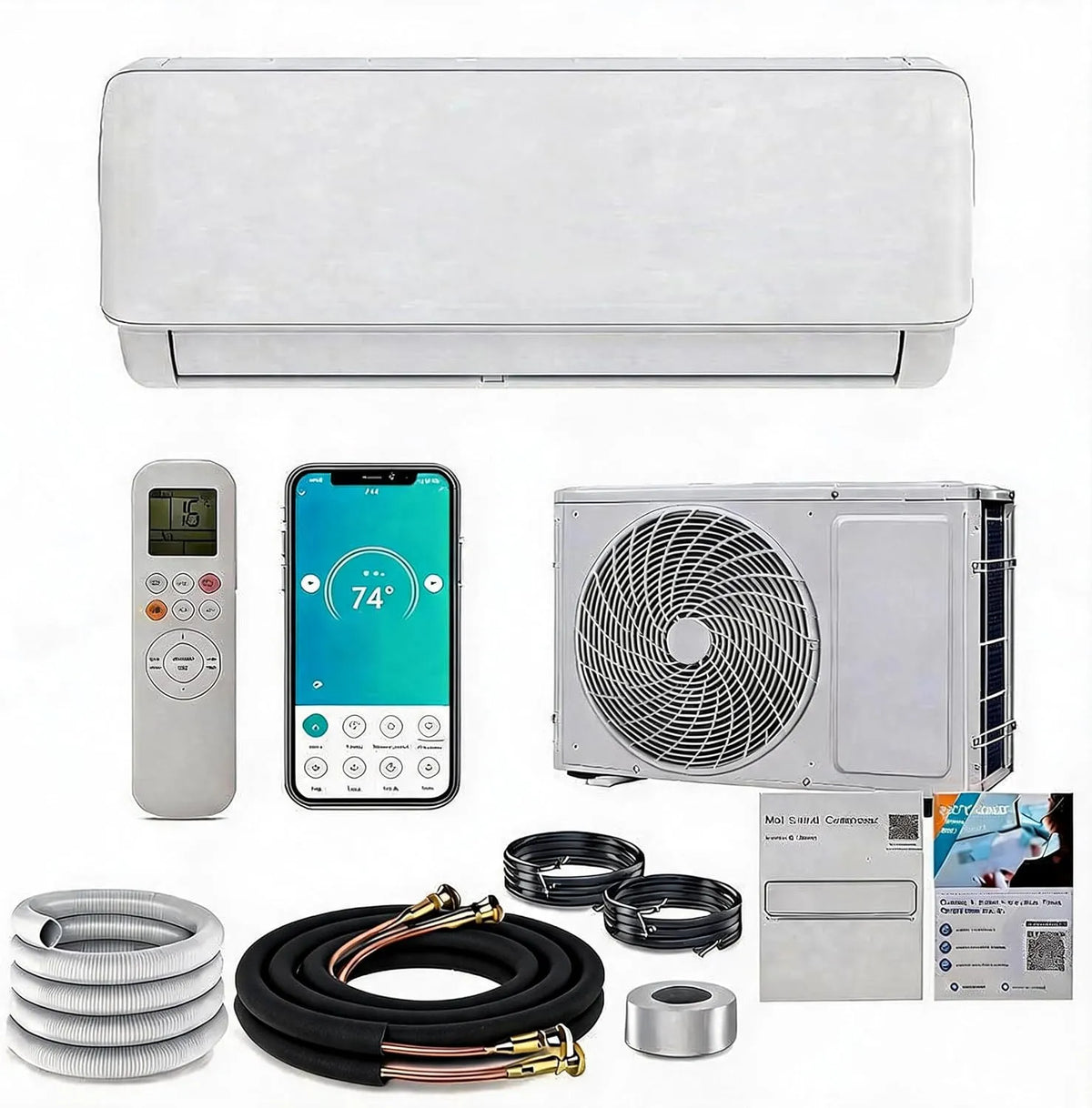 Klimaanlage R32, WLAN, Inverter, Split-Klimaanlage 18000 BTU Inverter, WLAN-Steuerung