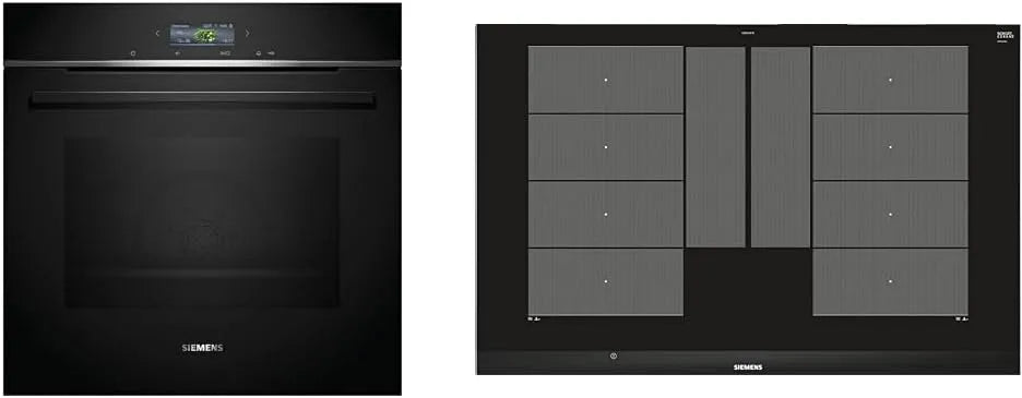 Siemens iQ700 HB774G1B1 Backofen, 60 x 60 cm, Einbau, autark, 60 x 60 cm & Ex875LYC1E iQ700 Induktionskochfeld