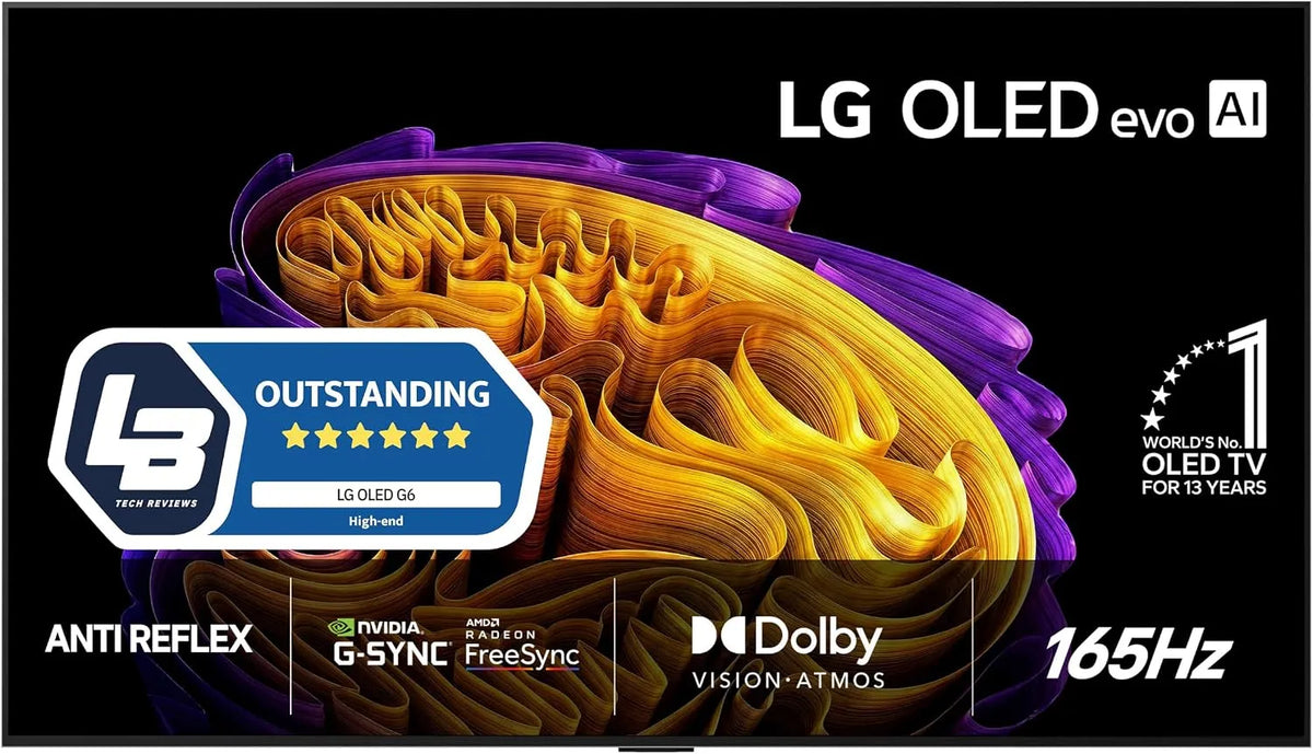 LG OLED65G64LW Smart TV, 65 Zoll, Fernseher, 4K UHD, ohne Reflexionen, LG OLED65G64LW 2026 Smart TV OLED EVO AI 65 Zoll