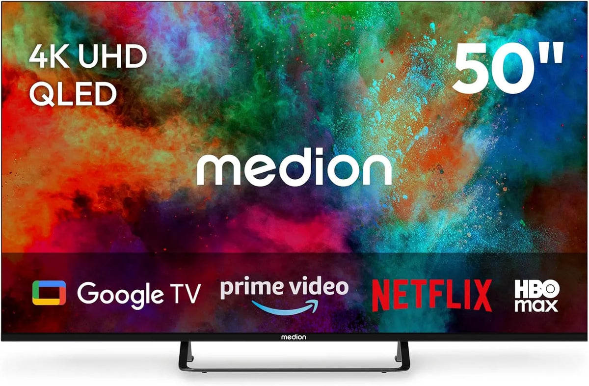 Smart TV, 50 Zoll, Fernseher, 4K UHD, MD 850701, MEDION 125, 7 cm
