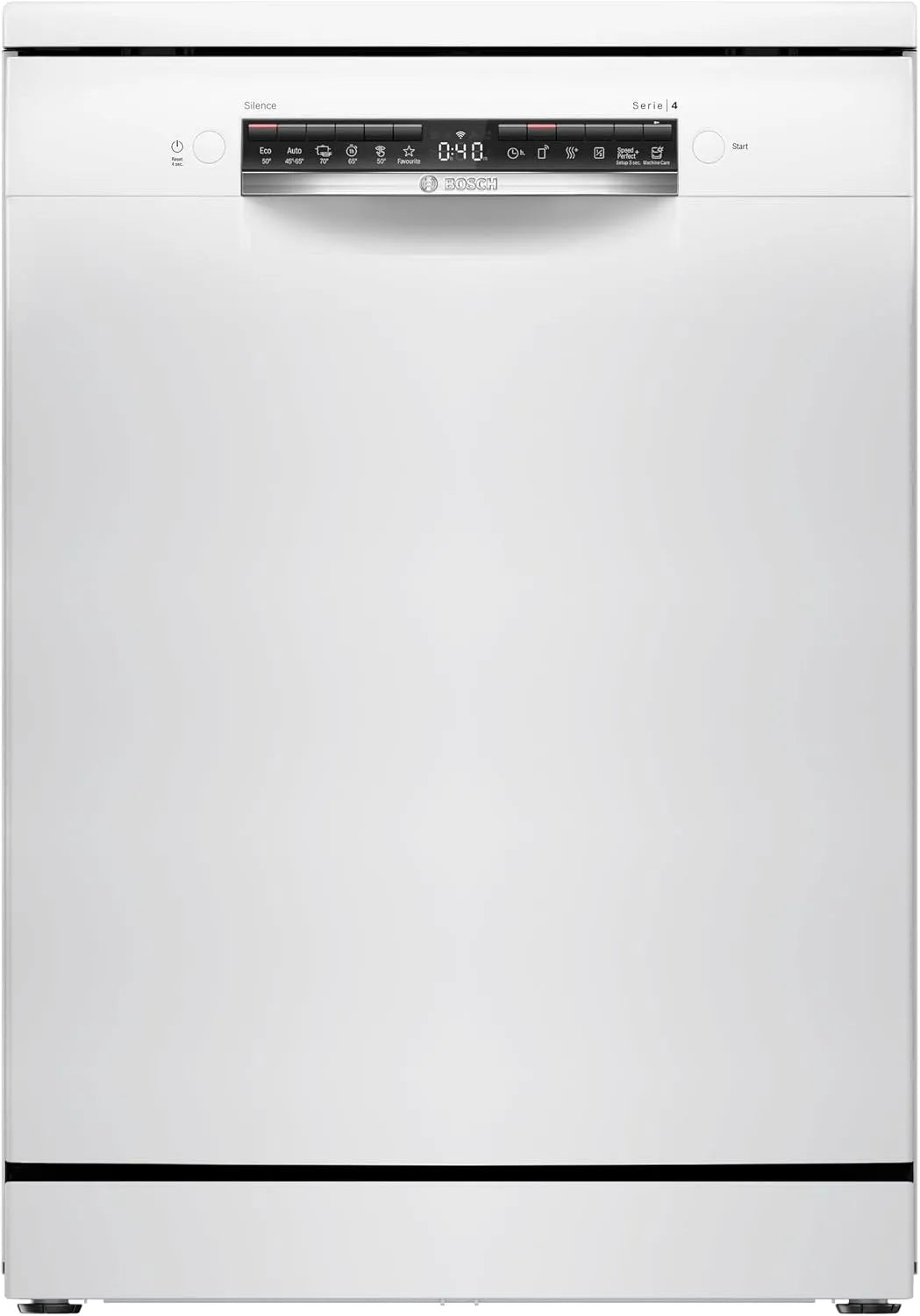 Bosch Serie 4 SMS4HTW16E Geschirrspüler, 60 cm, aquaStop, Besteckkorb, freistehend, leise, Weiß, EcoSilence drive, 3-fach Rackmatik, Smart Start