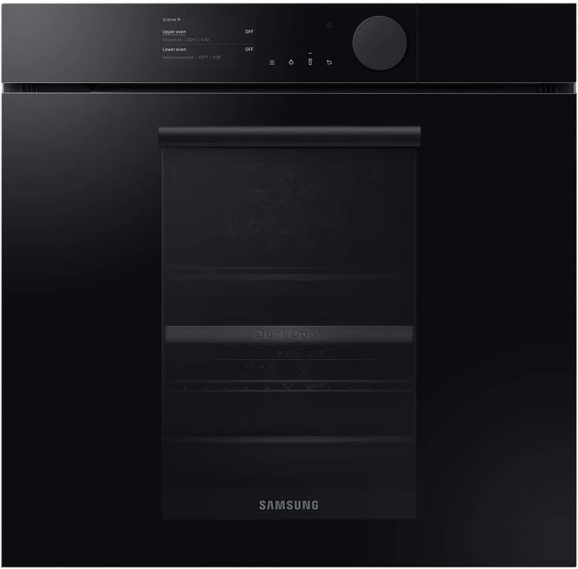 Samsung NV75T8879RK/EG Backofen, Samsung NV75T8879RK/EG Infinite Dual Cook Steam Pyrolyse Backofen Onyxschwarz glänzend