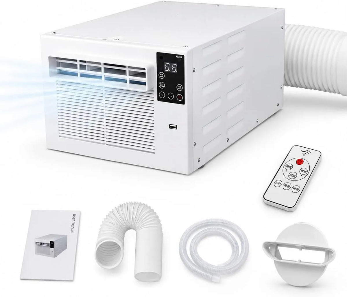Klimaanlage, 750 W, 45 dB, Mobile, Timer, 45 dB Lauf, Lüften, Entfeuchten, Mobile Klimaanlage 750W für 4m2