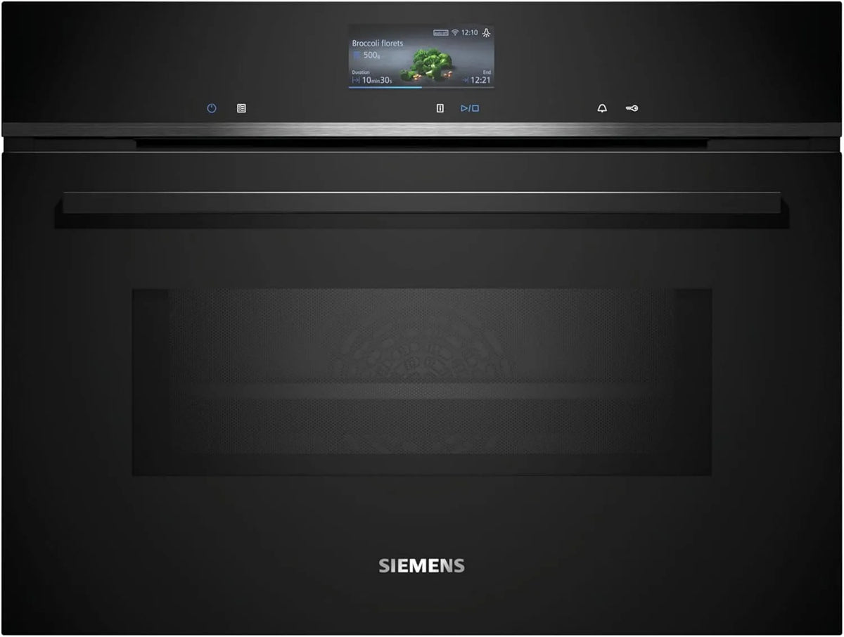 Siemens iQ700 CM776GKB1 Backofen, 60 x 45 cm, Einbau, Edelstahl, Schwarz
