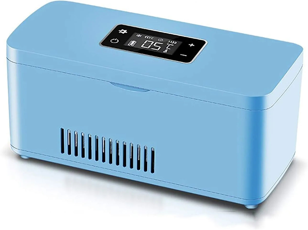 Mobiler Medikamentenkühler, 2 bis 18 °C, tragbar, LCD-Display, Medikamenten- und Insulintransport, Minikühlschrank, Insulin-Kühler, Reisen, Büro