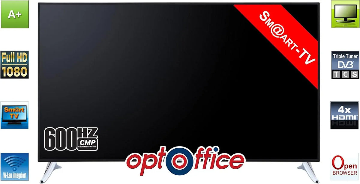 Smart TV, 165 cm, 600 Hz, Fernseher, Telefunken L65F249N3CWI