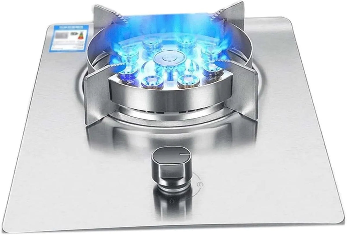 Gaskochfeld, Einbau, Camping, Edelstahl, Gaskocher, Einstellbare Flammenhöhe, 7 KW, Für Küche, Leicht Zu Reinigen