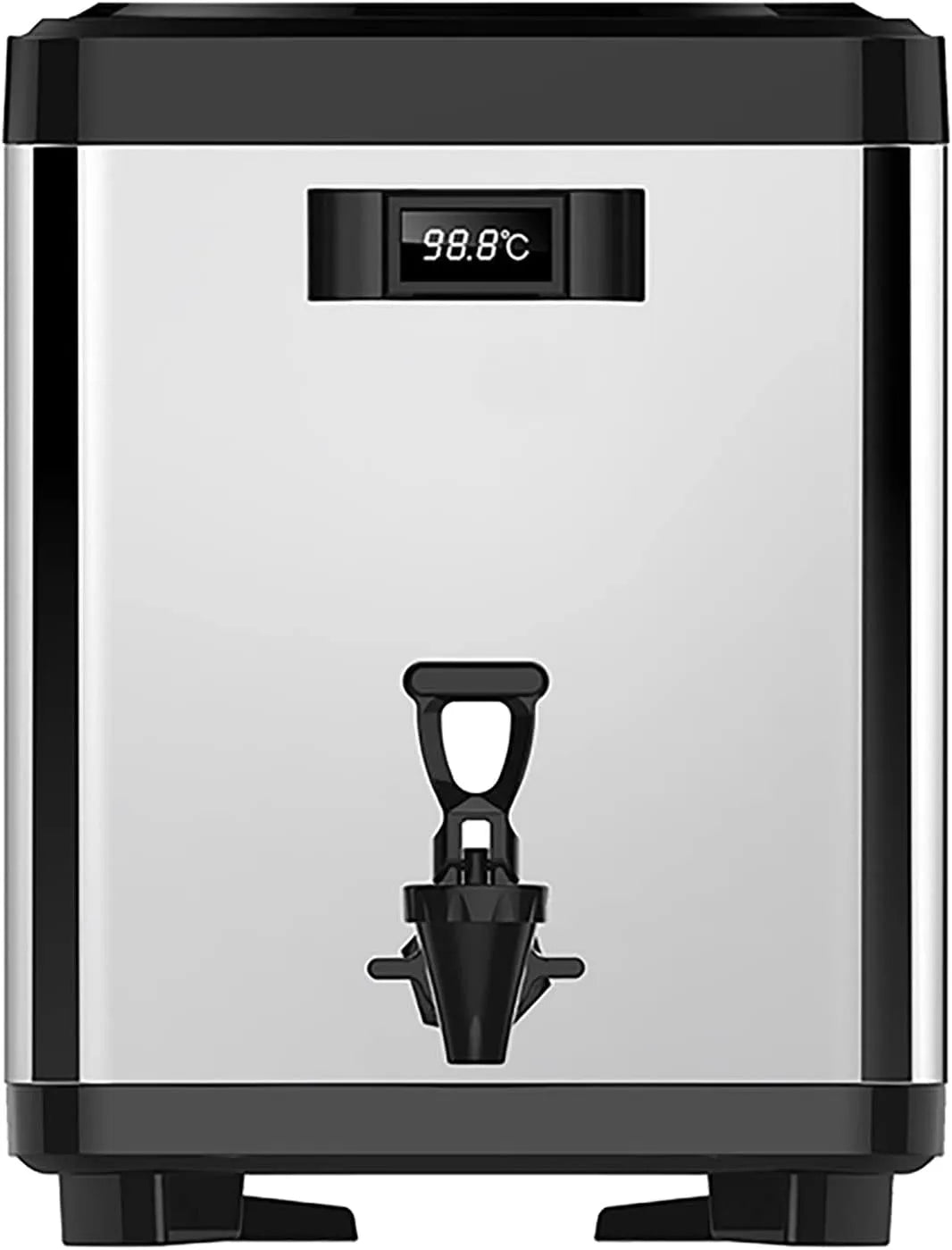 Produkt Catering, MTYUVOC Quadratischer Milchtee-Spender für heiße und kalte Getränke, Edelstahl, Heißwasserspender für Zuhause, 8 l, gewerbliche oder
