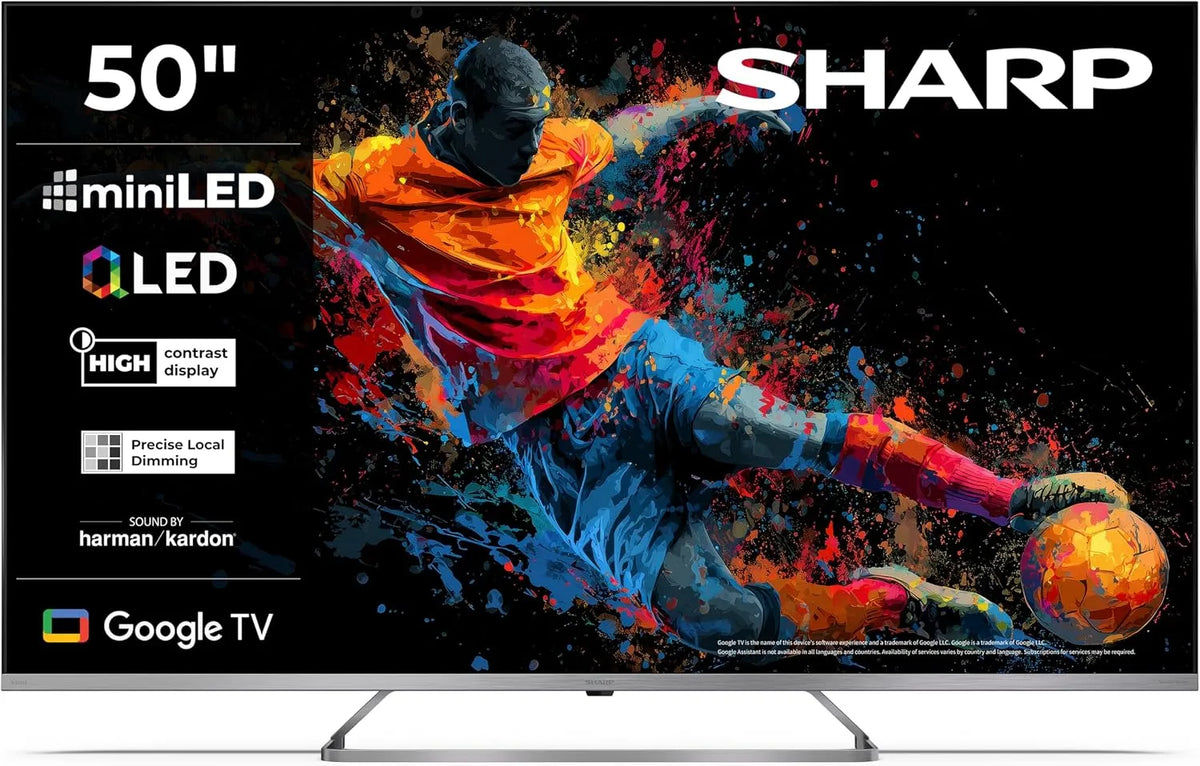 Google 50JP7765E Smart TV, 50 Zoll, Fernseher, 4K UHD, QLED
