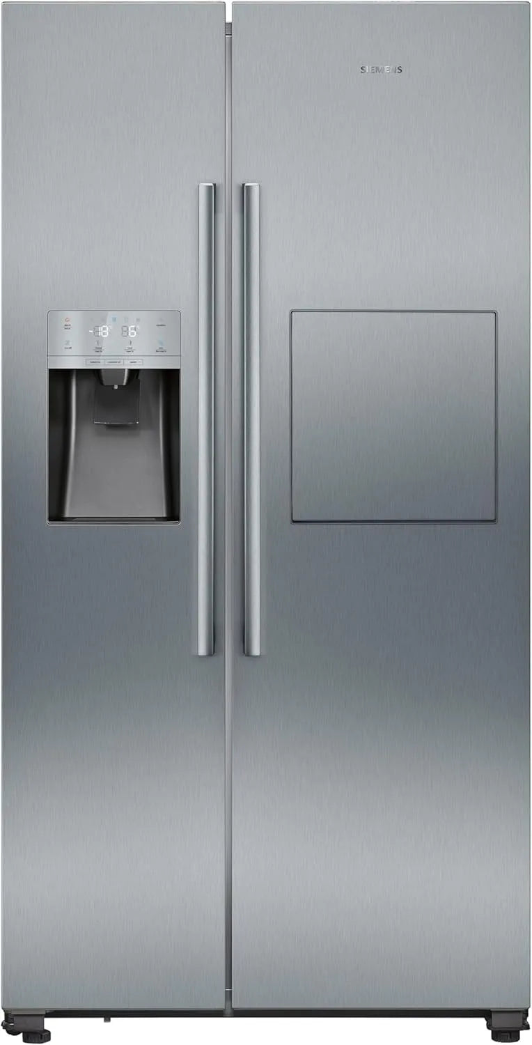 Siemens iQ500, KA93GAIDP, Amerikanischer Side-by-Side, 8 cm, 369 L Kühlen & 191 L Gefrieren, 178, 7 x 90, noFrost-Frischesystem, Eis- und, Barfach