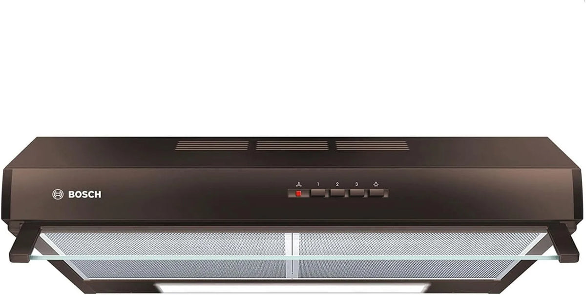 Bosch Serie 4 DUL63CC40 Geschirrspüler, 60 cm, Spülmaschine, LED-Beleuchtung, 3 Leistungsstufen, 60 cm breit, Um- & Abluft, Braun, Drucktastenschalter