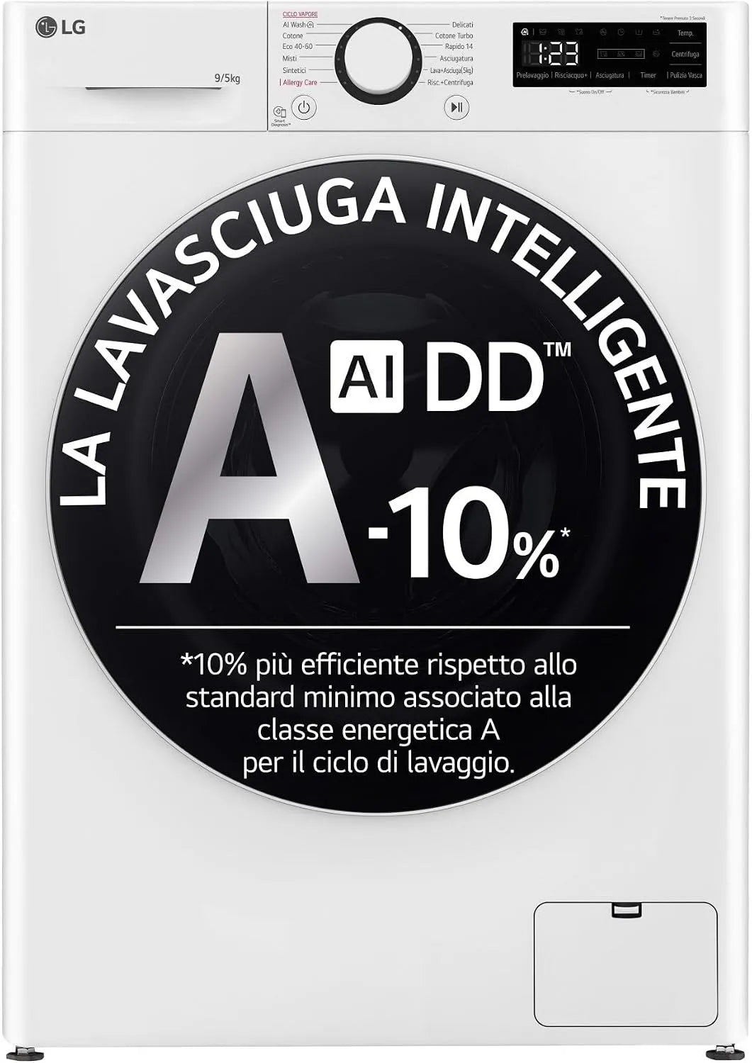 LG Waschtrockner, Waschmaschine, Trockner, freistehend, Lavasciuga libera installazione Lg AI DD