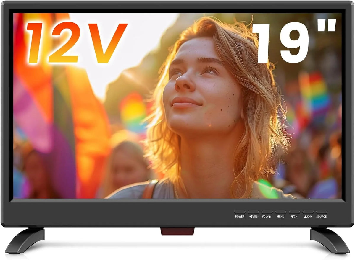 Smart TV 1080p Power, 12, 19 Zoll, 12 V, Fernseher, HDMI, USB, IPS-Panel, Built-in Digital Tuner T2, USB Input