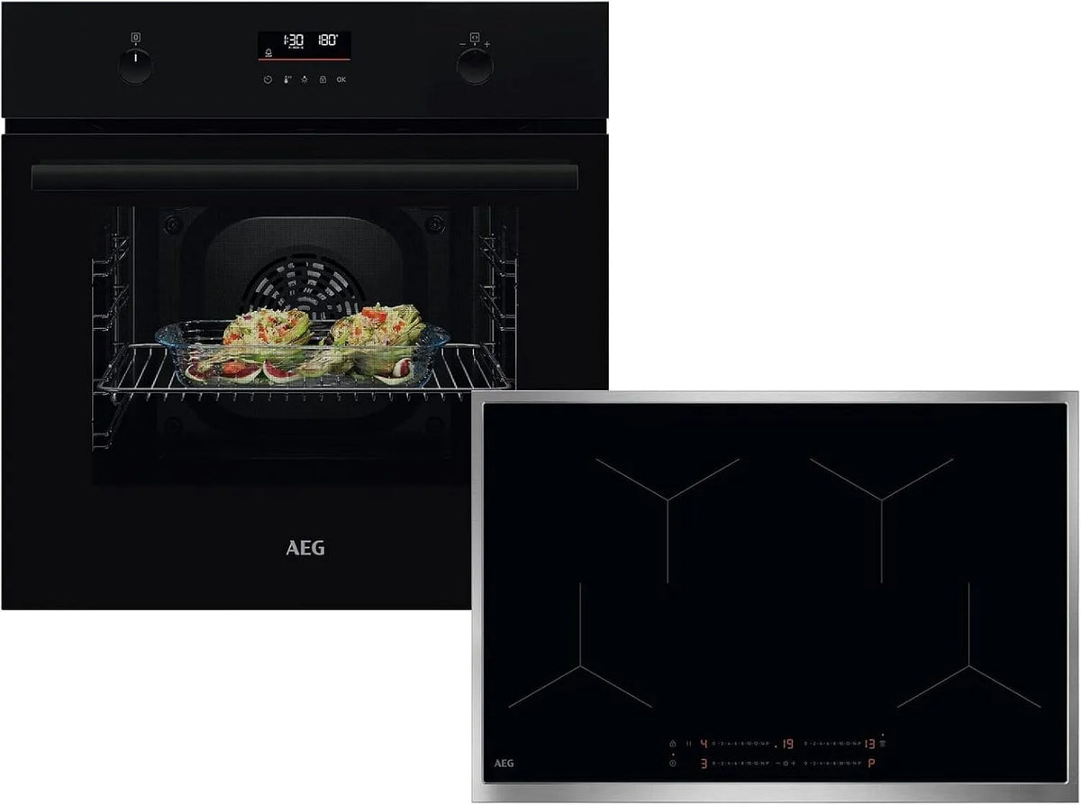 AEG AB37BP BPK53516xB Backofen, AEG AB37BP Set Pyrolyse Backofen BPK53516xB + Induktionskochfeld OIO84A00xB